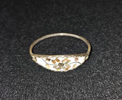 Sale Photo Thumbnail #11: Sterling Silver Mother of Pearl Bracelet