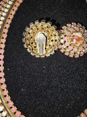 Sale Photo Thumbnail #3: Vintage Designer Hobe Signed Necklace and Earring Lot | Rare Piece