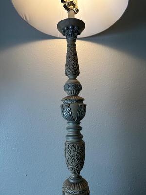 Tall Ornate Decorative Table Lamp with Shade