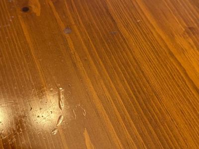 Wood & Metal Dining Table with 6 Chairs