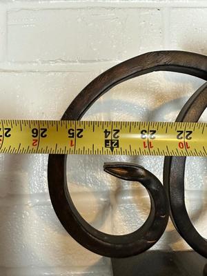 Decorative Metal Scroll 3-Candle Holder