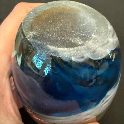 Two Art Glass Paperweights (P-HS)