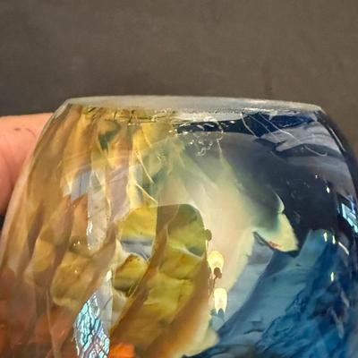 Two Art Glass Paperweights (P-HS)