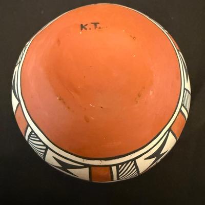 Acoma Pueblo Pottery Bowl by Katherine Torivio (P-HS)