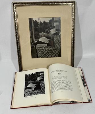 Framed Vintage Photograph 14" x 16" of Father Arthur J. Hutchinson and Vintage Book on San Juan Capistrano Memories