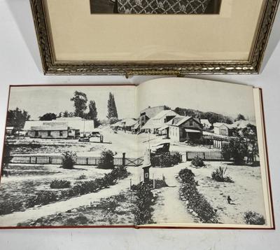 Framed Vintage Photograph 14" x 16" of Father Arthur J. Hutchinson and Vintage Book on San Juan Capistrano Memories