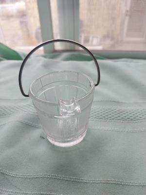 McCOY WISHING WELL PLANTER AND GLASS BUCKET