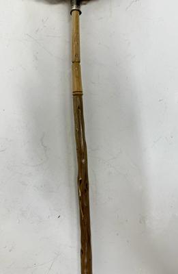 Antique Parasol Umbrella with Folding Wood Handle