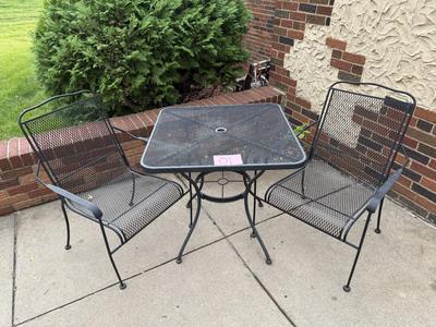 Sale Photo Thumbnail #2: O1- patio table with two chairs

30” x 30” x 30” – Table measurements