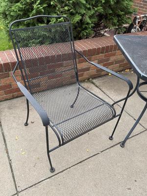 Sale Photo Thumbnail #3: O1- patio table with two chairs

30” x 30” x 30” – Table measurements