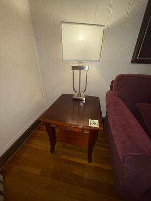 Sale Photo Thumbnail #48: E35-end table with table lamp