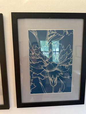 Sale Photo Thumbnail #114: E18-framed art trio