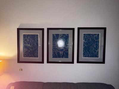Sale Photo Thumbnail #112: E18-framed art trio