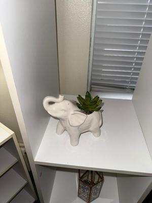 Sale Photo Thumbnail #184: MB7-small white shelves, lamp, decor