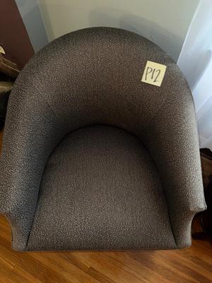 Sale Photo Thumbnail #215: P12-barrel armchair and accent pillow