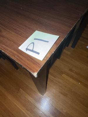 Sale Photo Thumbnail #251: P1-table with four stools,

36“ x 36“ x 36“