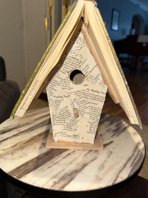 Sale Photo Thumbnail #264: LR17-Side table and book birdhouses