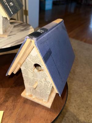 Sale Photo Thumbnail #262: LR17-Side table and book birdhouses