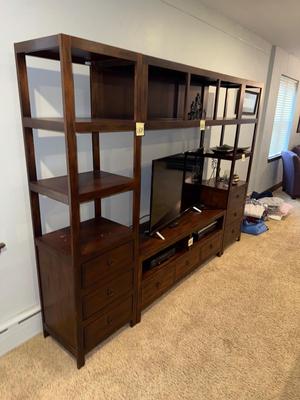 Sale Photo Thumbnail #279: LR13-large entertainment center unit

104“ x 17“ x 77.5“