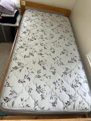 Sale Photo Thumbnail #365: 1E-twin bed with wooden frame