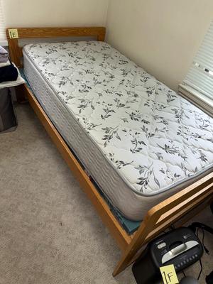 Sale Photo Thumbnail #364: 1E-twin bed with wooden frame