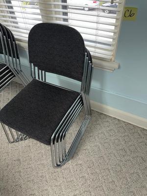 Sale Photo Thumbnail #396: C6-nesting padded office chairs
