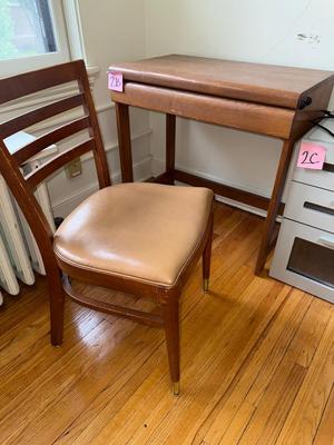 Sale Photo Thumbnail #420: 2B-small desk and chair

30” x 18” x 29”