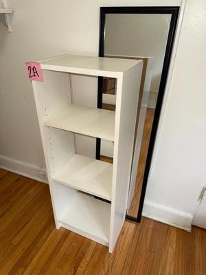 Sale Photo Thumbnail #422: 2A-White shelf and mirror