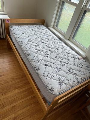 Sale Photo Thumbnail #427: 3B-twin mattress with wooden frame