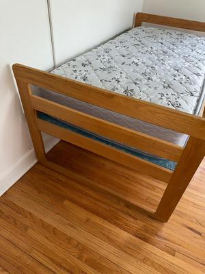 Sale Photo Thumbnail #432: 3A-twin mattress with wooden frame