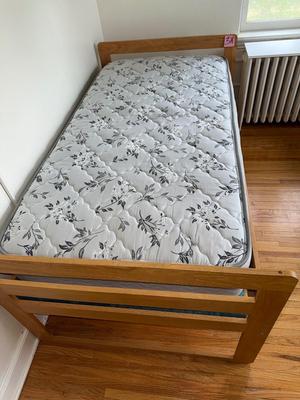 Sale Photo Thumbnail #431: 3A-twin mattress with wooden frame