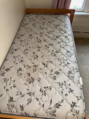 Sale Photo Thumbnail #456: 5B-twin mattress with wooden frame