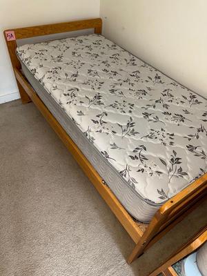 Sale Photo Thumbnail #457: 5A-twin mattress with wooden frame