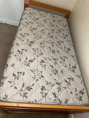 Sale Photo Thumbnail #458: 5A-twin mattress with wooden frame
