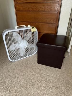 Sale Photo Thumbnail #476: 7F box fan and collapsible storage cube

Cube measurements, 15“ x 15“ x 15“