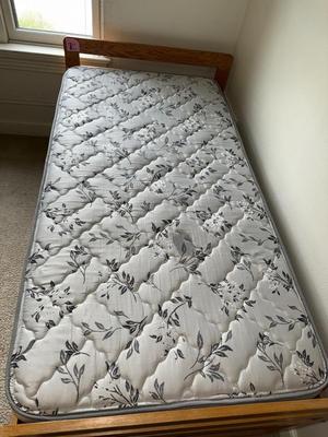Sale Photo Thumbnail #486: 7C-twin mattress with wooden frame