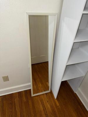 Sale Photo Thumbnail #497: 8F-Shelf and mirror 

Shelf – 16” x 12” x 79”