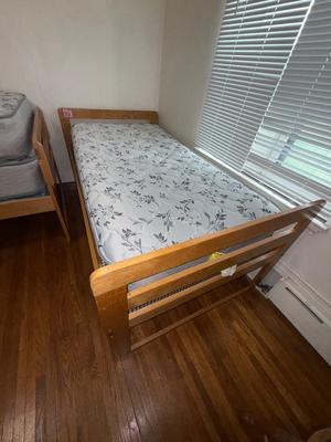 Sale Photo Thumbnail #503: 8D Twin mattress with wooden frame