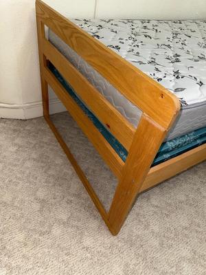 Sale Photo Thumbnail #547: 11A-twin mattress with wooden frame