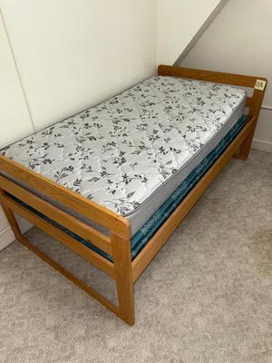Sale Photo Thumbnail #545: 11A-twin mattress with wooden frame