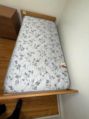 Sale Photo Thumbnail #561: 13B-twin mattress with wooden frame