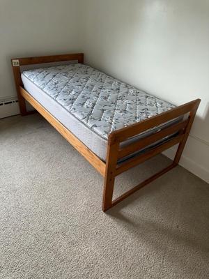 Sale Photo Thumbnail #648: 20B-Twin bed w wooden frame