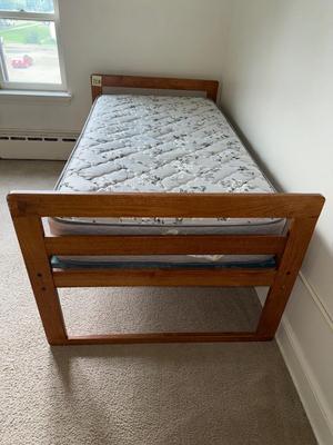 Sale Photo Thumbnail #650: 20B-Twin bed w wooden frame