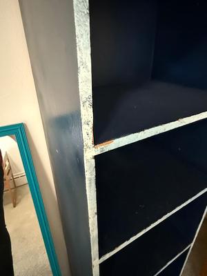 Sale Photo Thumbnail #675: 19B-shelf and mirror

16” x 12” x 79”