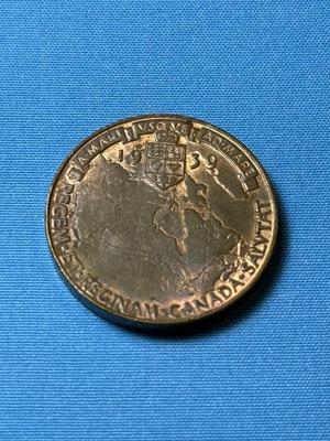 CANADA 1939 ROYAL VISIT KING GEORGE VI & ELIZABETH BRONTE TOKEN AU+ CONDITION AS PICTURED.