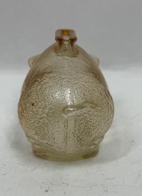 Vintage Anchor Hocking Marigold Carnival Glass Pig Coin Bank