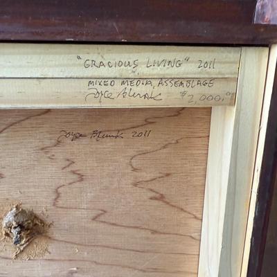 “Gracious Living” Mixed Media Art by Joyce Blunk (D-BM)