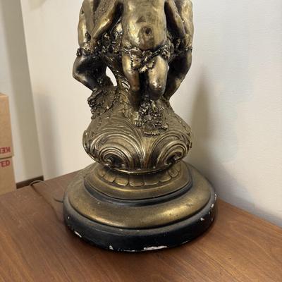 Hollywood Regency Inspired Cherub Lamp (LR-BM)
