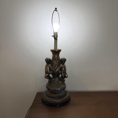 Hollywood Regency Inspired Cherub Lamp (LR-BM)