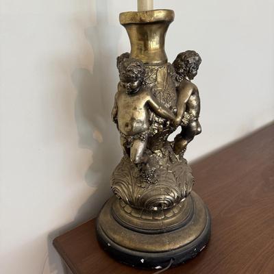 Hollywood Regency Inspired Cherub Lamp (LR-BM)